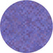 Square Patterned Amethyst Purple Rug, pat2072blu
