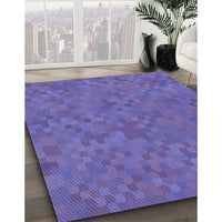 Patterned Amethyst Purple Rug, pat2072blu
