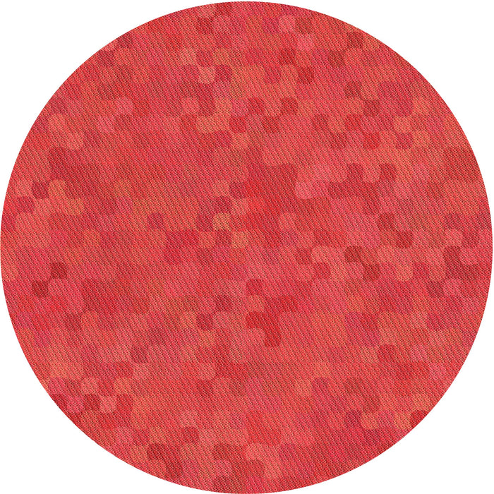 Square Patterned Red Rug, pat2072org