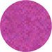 Square Patterned Fuchsia Magenta Purple Rug, pat2072pur