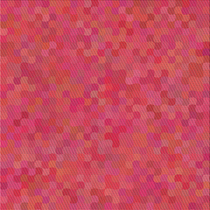 Square Patterned Red Novelty Rug, pat2072