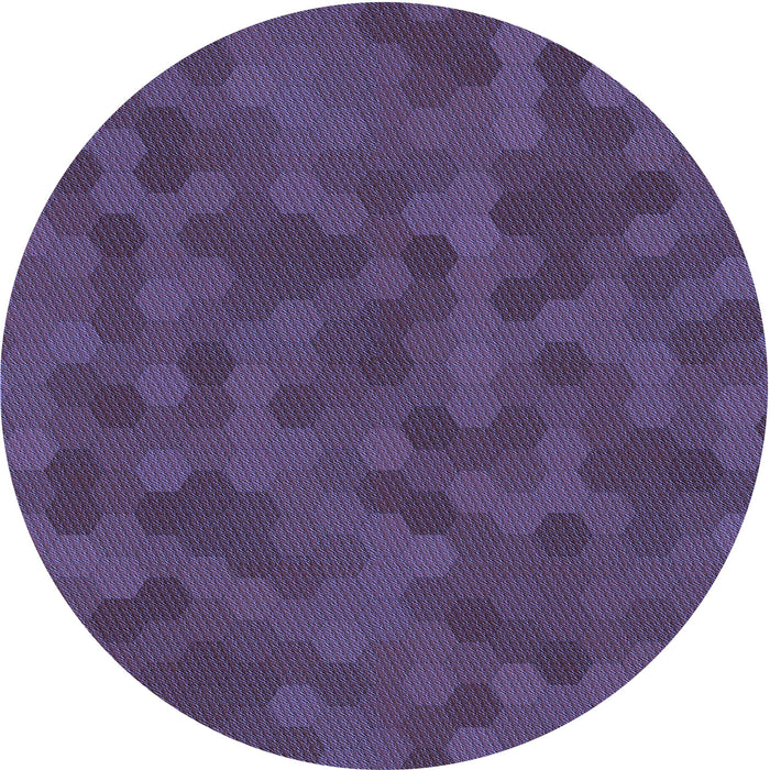Square Patterned Plum Purple Rug, pat2073blu
