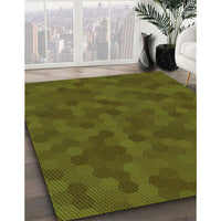 Patterned Sepia Brown Rug, pat2073grn