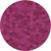 Square Patterned Deep Pink Rug, pat2073pur