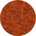 Square Patterned Orange Red Orange Rug, pat2073yw