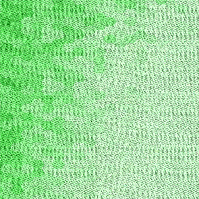 Round Machine Washable Transitional Green Rug, wshpat2074grn