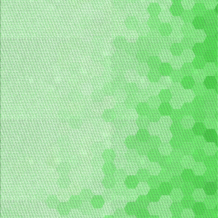 Machine Washable Transitional Green Rug, wshpat2074grn