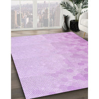 Patterned Violet Purple Rug, pat2074pur