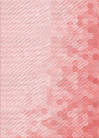 Machine Washable Transitional Pastel Red Pink Rug, wshpat2074rd