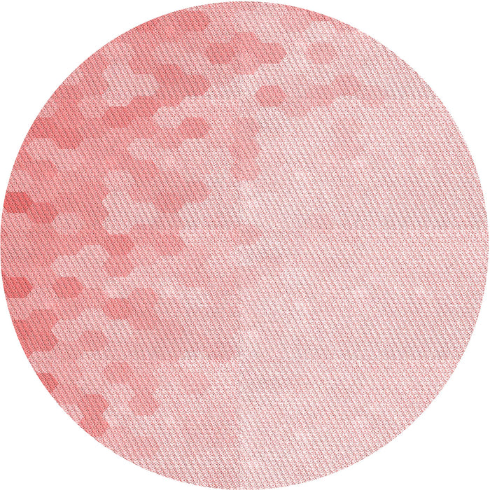 Square Patterned Pastel Red Pink Rug, pat2074rd