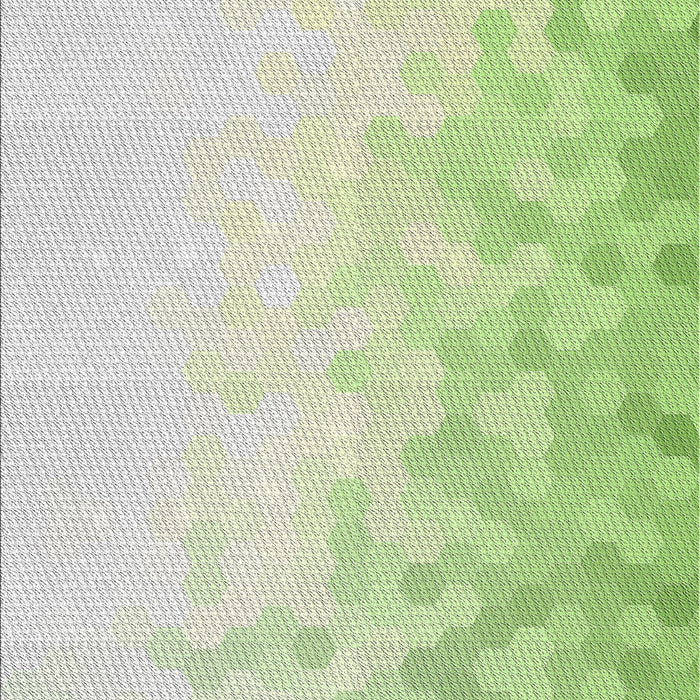 Machine Washable Transitional Green Rug, wshpat2074