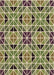 Patterned Ginger Brown Green Rug, pat2075brn