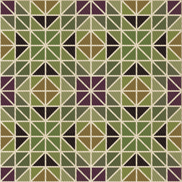 Round Patterned Ginger Brown Green Rug, pat2075brn