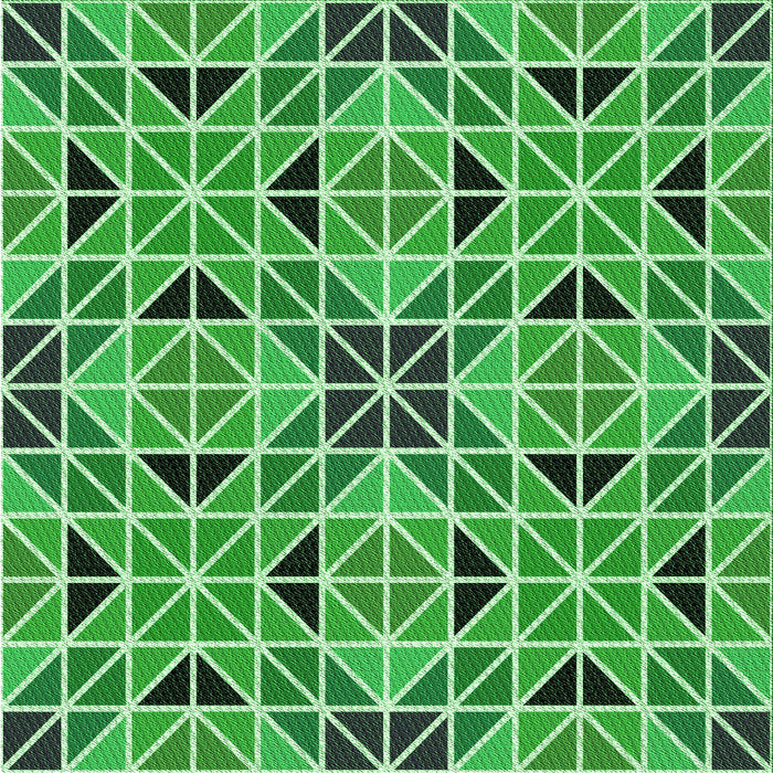 Round Patterned Green Rug, pat2075grn