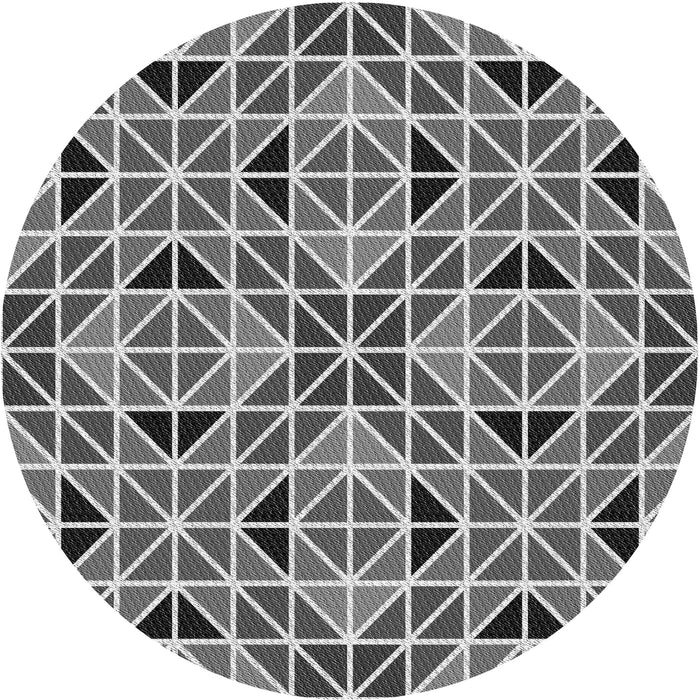 Square Patterned Cloud Gray Rug, pat2075gry