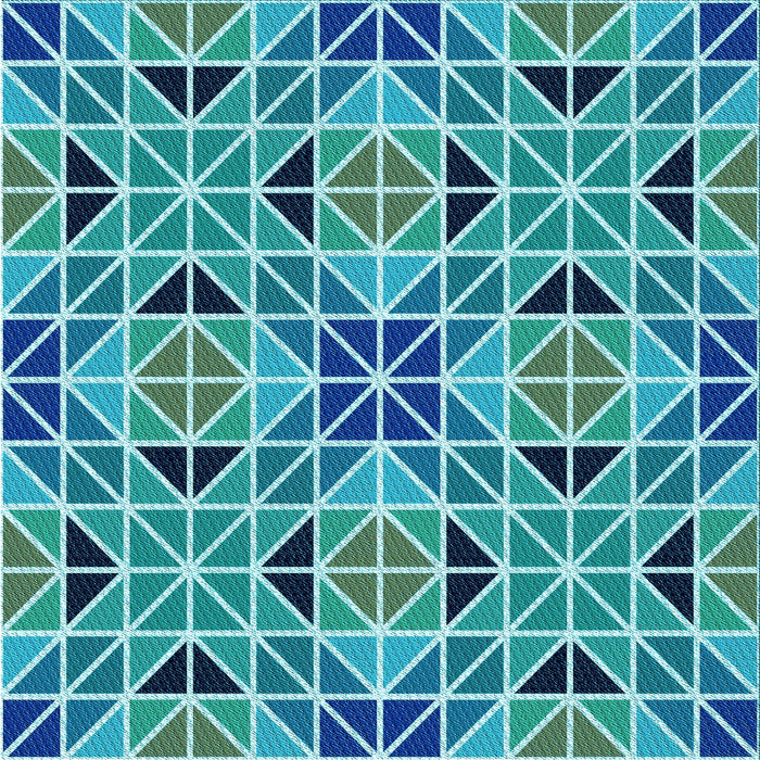 Round Patterned Dark Cyan Green Rug, pat2075lblu