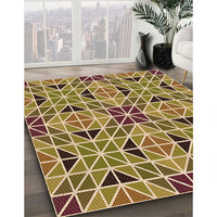 Patterned Saddle Brown Rug, pat2075org