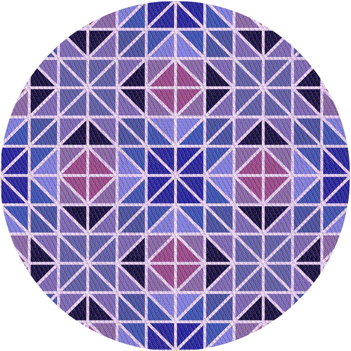 Square Machine Washable Transitional Amethyst Purple Rug in a Living Room, wshpat2075pur