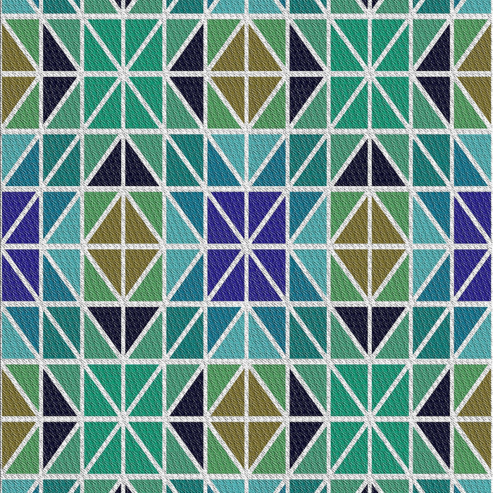 Patterned Blue Novelty Rug, pat2075