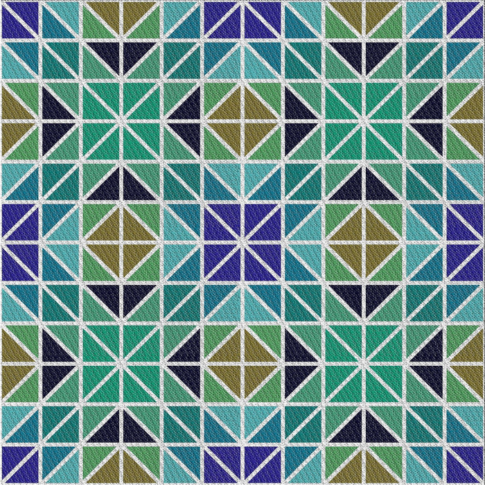 Sideview of Machine Washable Transitional Blue Rug, wshpat2075