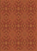 Machine Washable Transitional Orange Red Orange Rug, wshpat2076org