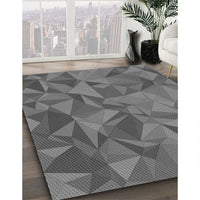 Patterned Gunmetal Gray Rug, pat2077gry