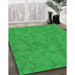 Patterned Lime Green Rug in Family Room, pat2078grn