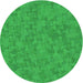 Square Patterned Lime Green Rug, pat2078grn