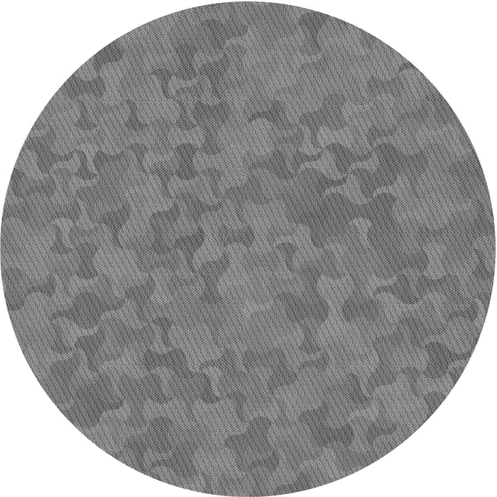 Square Patterned Ash Gray Rug, pat2078gry