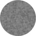 Square Patterned Ash Gray Rug, pat2078gry