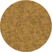 Square Patterned Dark Bisque Brown Rug, pat2078org