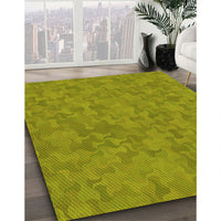 Patterned Green Rug, pat2078yw