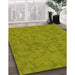 Patterned Green Rug in Family Room, pat2078yw