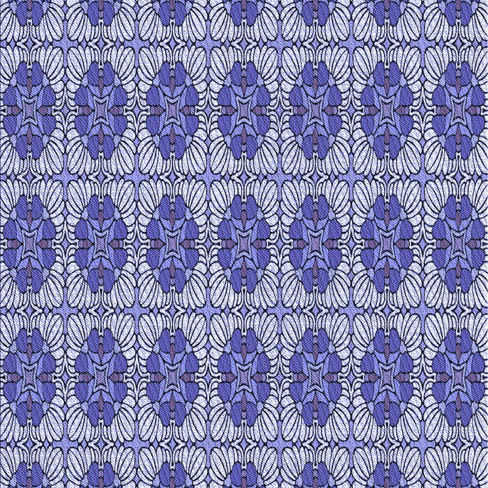 Patterned Blue Rug, pat2079blu