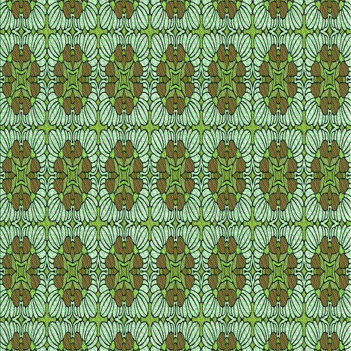 Patterned Army Green Rug, pat2079grn