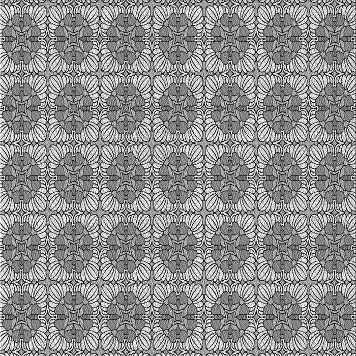 Round Patterned Platinum Silver Gray Rug, pat2079gry