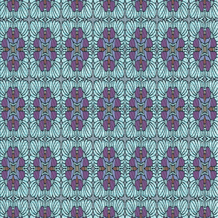 Patterned Sky Blue Rug, pat2079lblu