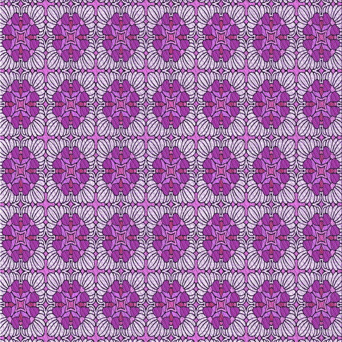 Round Patterned Dark Magenta Purple Rug, pat2079pur