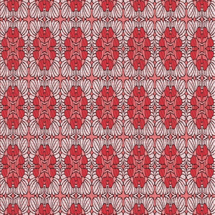 Patterned Red Rug, pat2079rd
