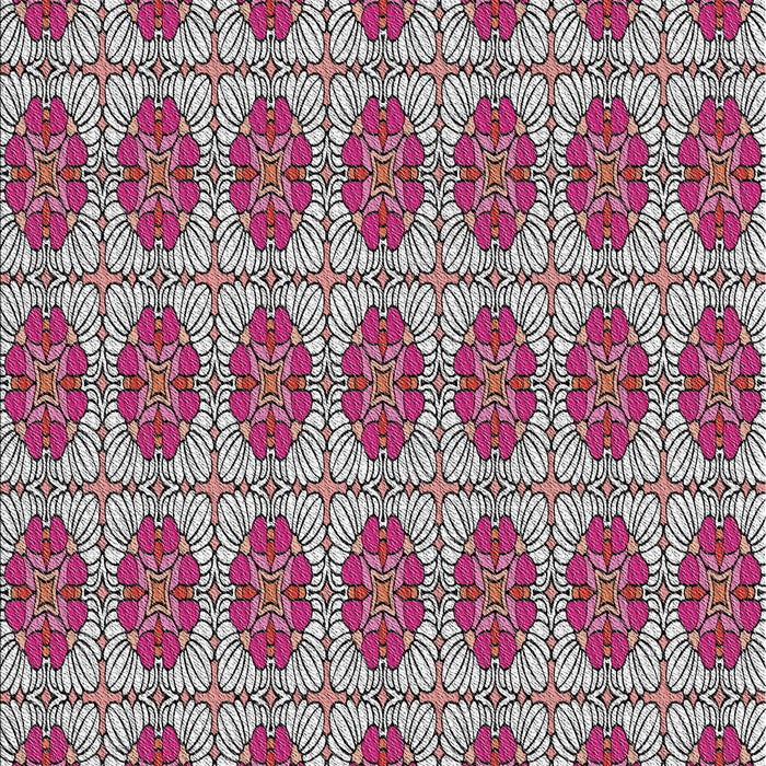 Machine Washable Transitional Dark Raspberry Purple Rug, wshpat2079