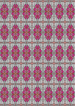 Patterned Dark Raspberry Purple Novelty Rug, pat2079