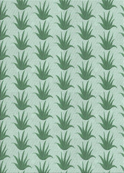 Patterned Forest Green Novelty Rug, pat207