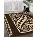 Patterned Light Copper Gold Rug in Family Room, pat208org