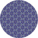 Square Patterned Purple Mimosa Purple Rug, pat2080blu