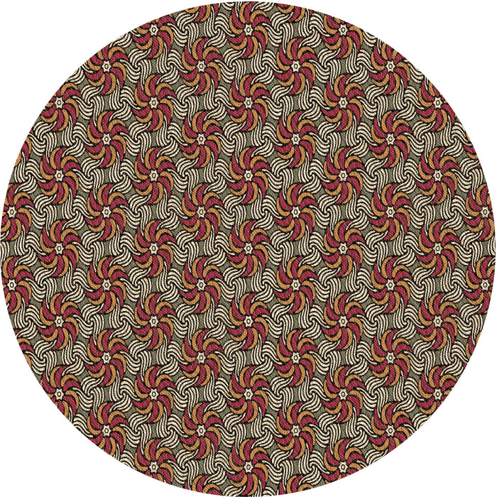 Square Patterned Peru Brown Rug, pat2080brn