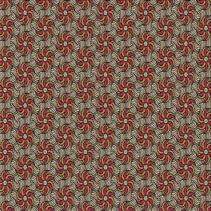 Round Machine Washable Transitional Peru Brown Rug, wshpat2080brn