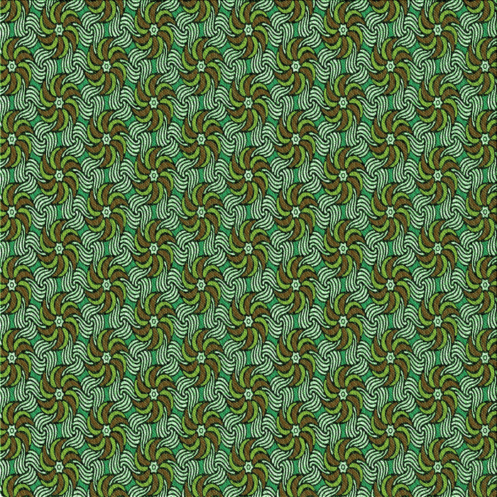 Round Machine Washable Transitional Green Rug, wshpat2080grn