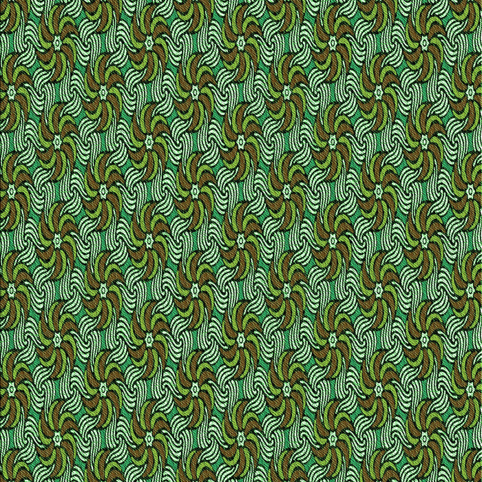 Patterned Green Rug, pat2080grn