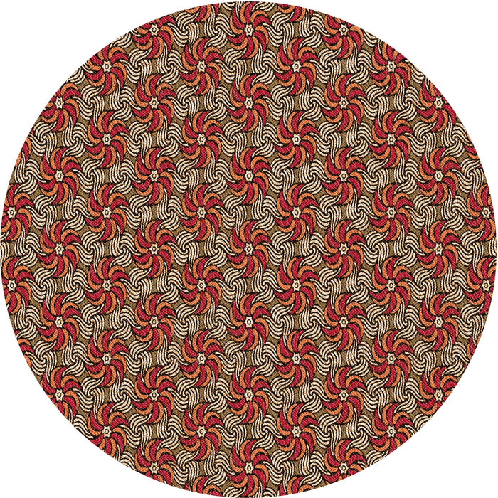 Square Machine Washable Transitional Peru Brown Rug in a Living Room, wshpat2080org