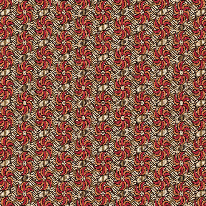 Round Machine Washable Transitional Peru Brown Rug, wshpat2080org